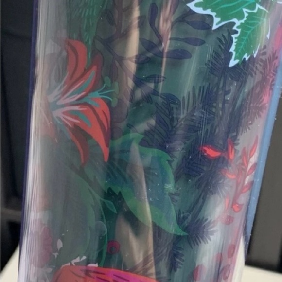 Starbucks 2022 Holiday Enchanted Forest Cold Cup 24oz Green With Green Straw - Picture 3 of 6